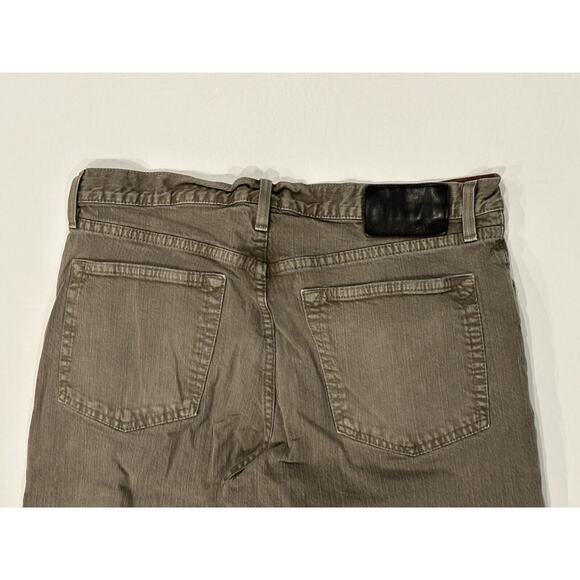 Eddie Bauer Straight Fit Specially Dyed Men 35x32(30.5)Green Denim Jeans Stretch - Picture 4 of 10